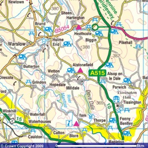 Alstonefield Area Map